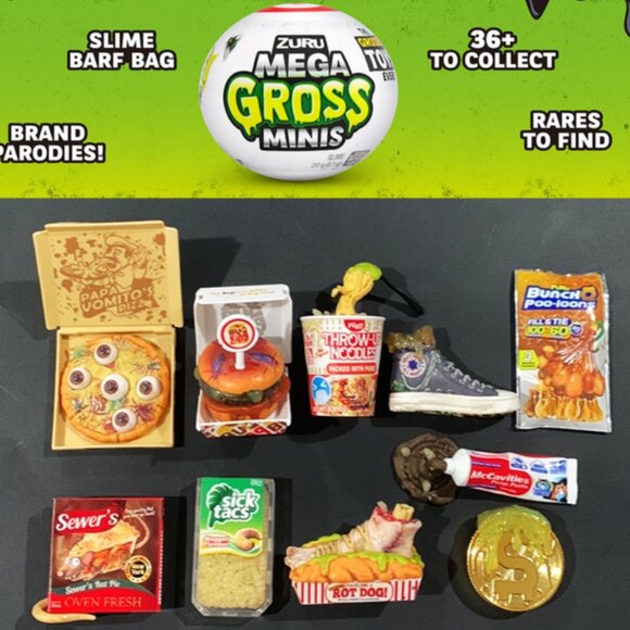 Zuru Other - Mega Gross Minis Series 1 — Collectible Gross-Out Figures (Variety Available)